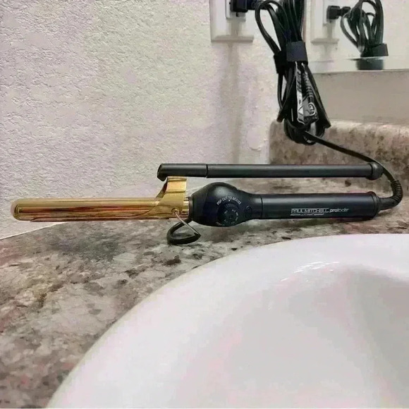 PAUL MITCHELL PRO TOOLS Express Gold Curl Marcel Titanium Curling Iron .75” - Picture 2 of 9